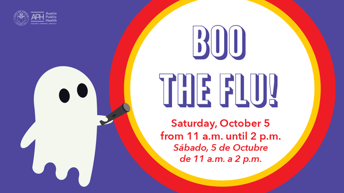 Boo the Flu -- Saturday, October 5 -- 11am to 2pm